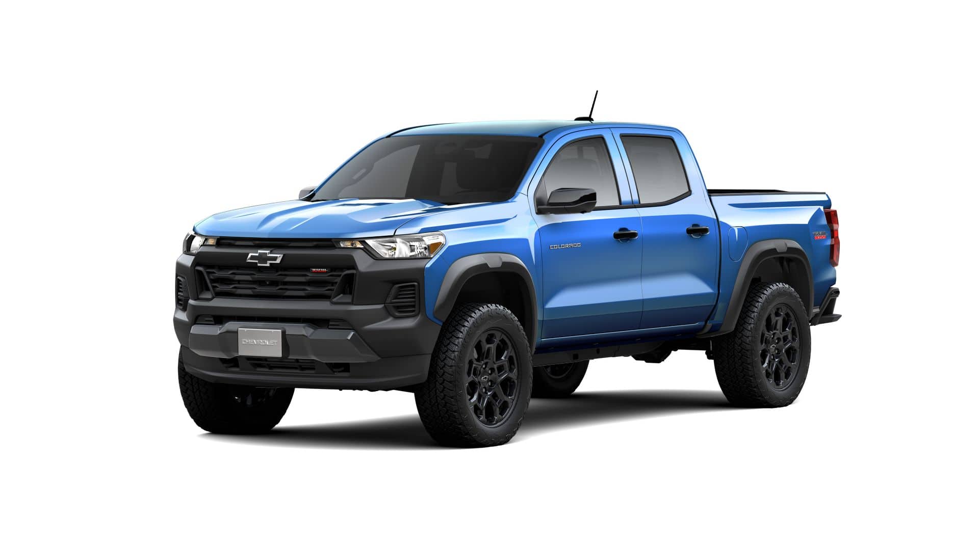 2026 Chevrolet Colorado Trail Boss in Reef Blue Metallic — front three-quarter view
