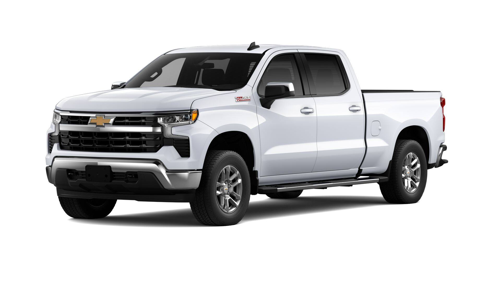 2026 Chevrolet Silverado 1500 LT in Summit White — front three-quarter view