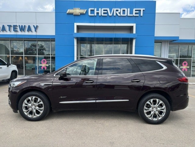 2020 Buick Enclave Avenir in Rich Garnet Metallic — front three-quarter view