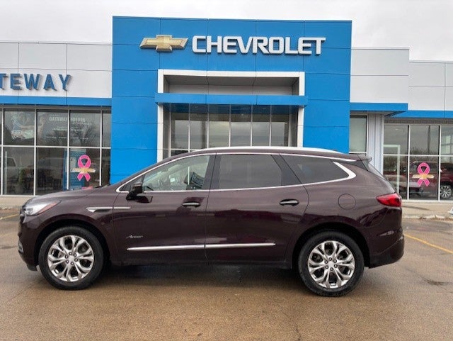 2020 Buick Enclave Avenir in Rich Garnet Metallic — front three-quarter view